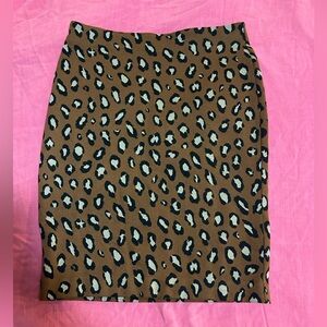 Ann Taylor Factory Leopard Knit Skirt